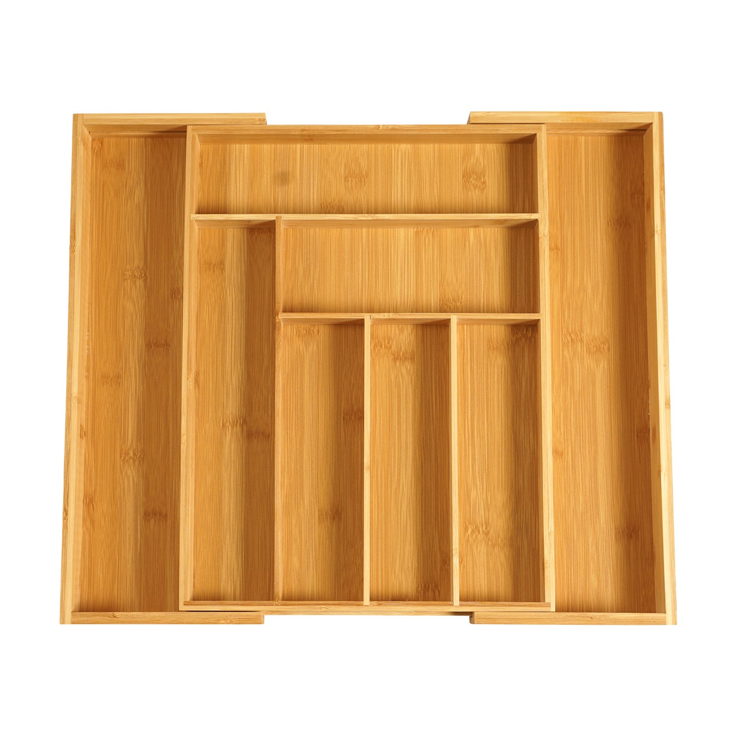 Bamboo Retractable Knife Storage Box – Drawer Organizer