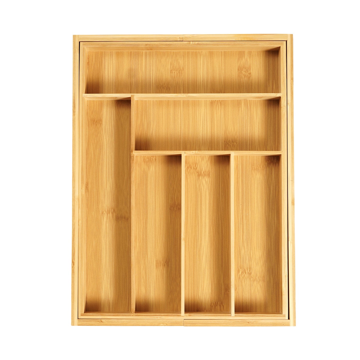 Bamboo Retractable Knife Storage Box – Drawer Organizer