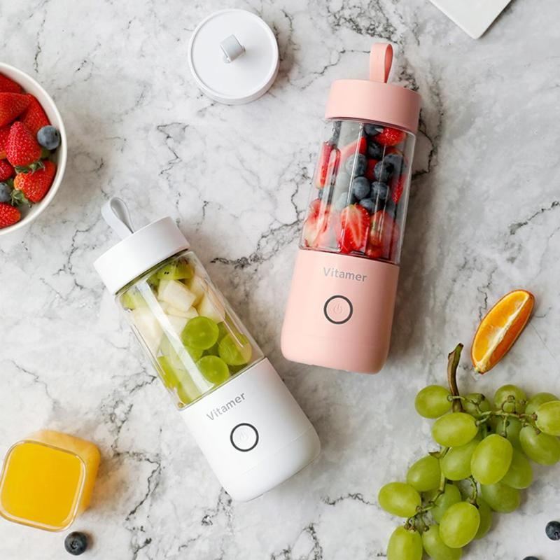 350ml Portable USB Rechargeable Blender – Smoothie & Juice Mixer Cup