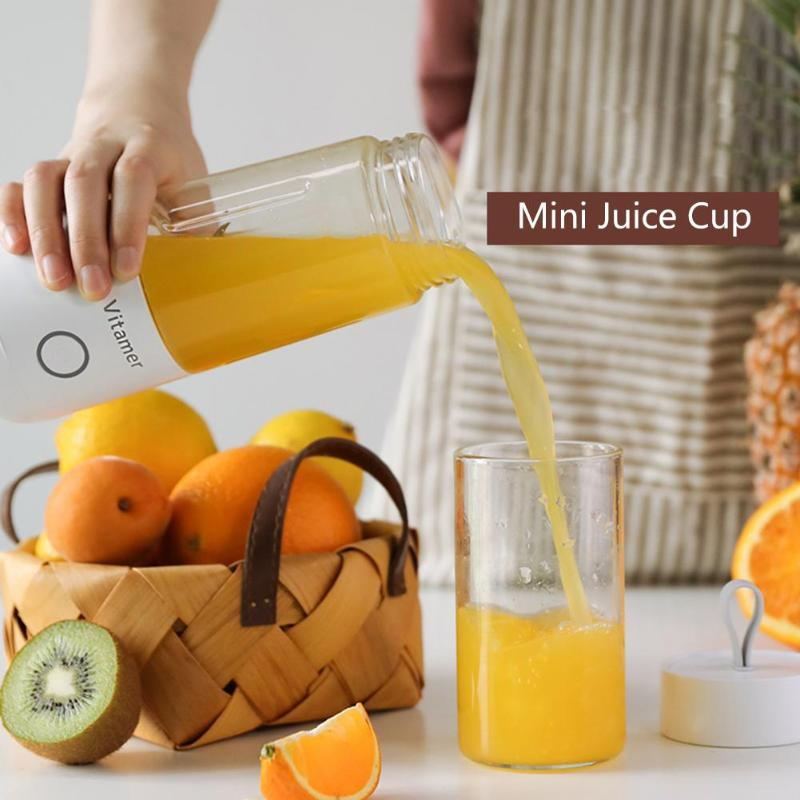 350ml Portable USB Rechargeable Blender – Smoothie & Juice Mixer Cup