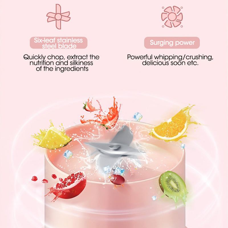 Portable USB Rechargeable Blender – Smoothie & Juice Maker Cup