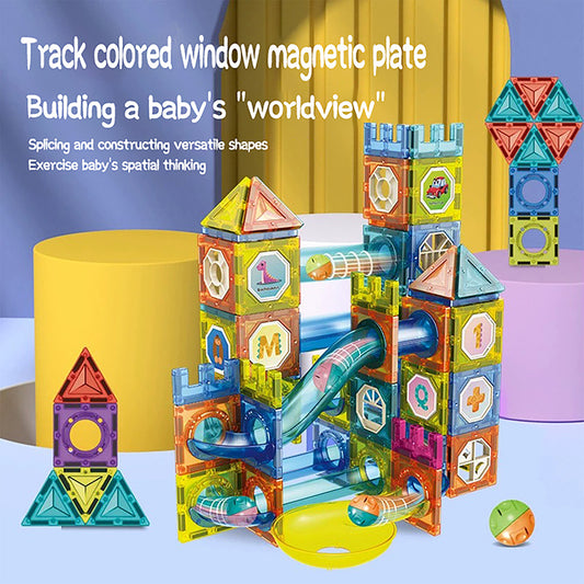 Magnetic Building Tiles – Creative Montessori STEM Toy