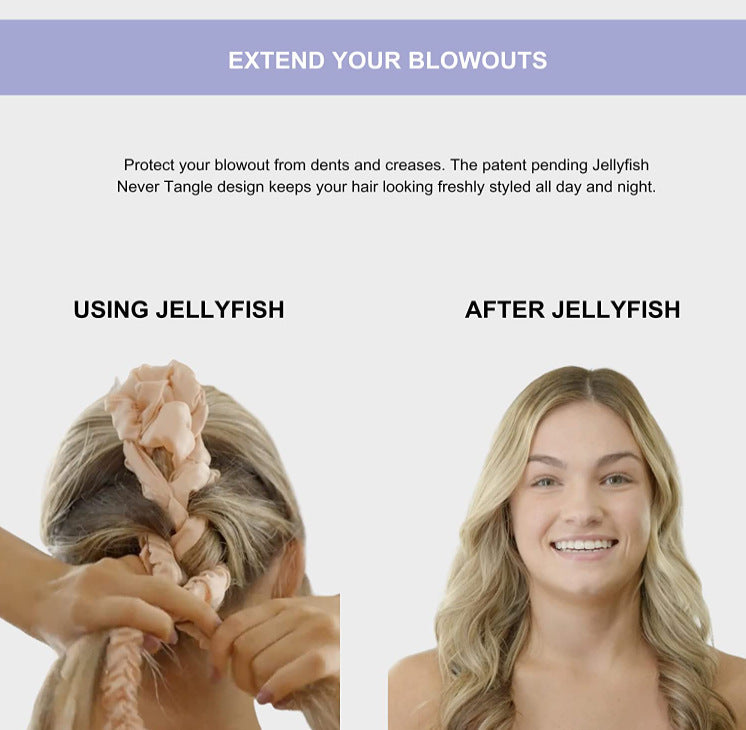 Heatless Curling Headband – Jellyfish Style Hair Curler for Overnight Curls
