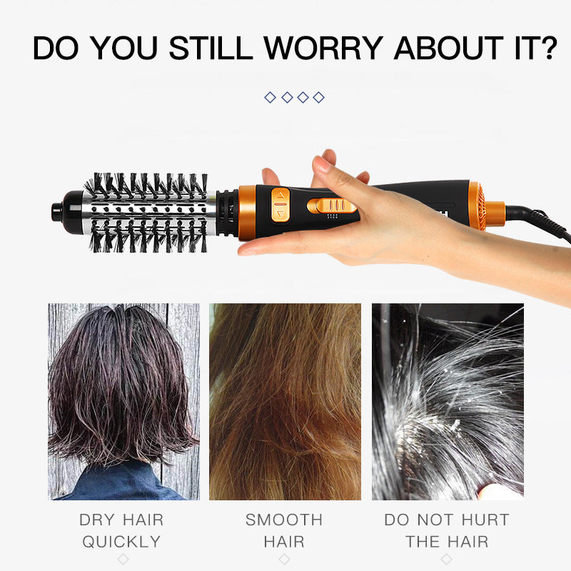 Hot Air Rotary Hair Comb – Curling & Straightening Tool