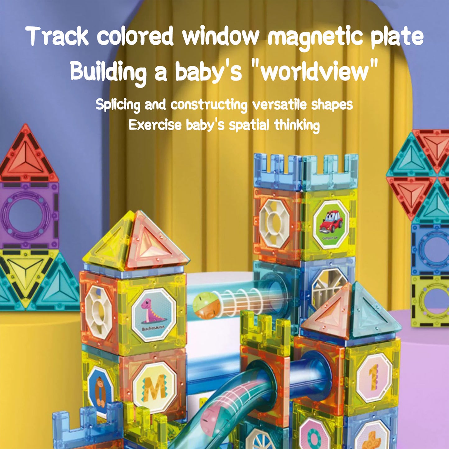 Magnetic Building Tiles – Creative Montessori STEM Toy
